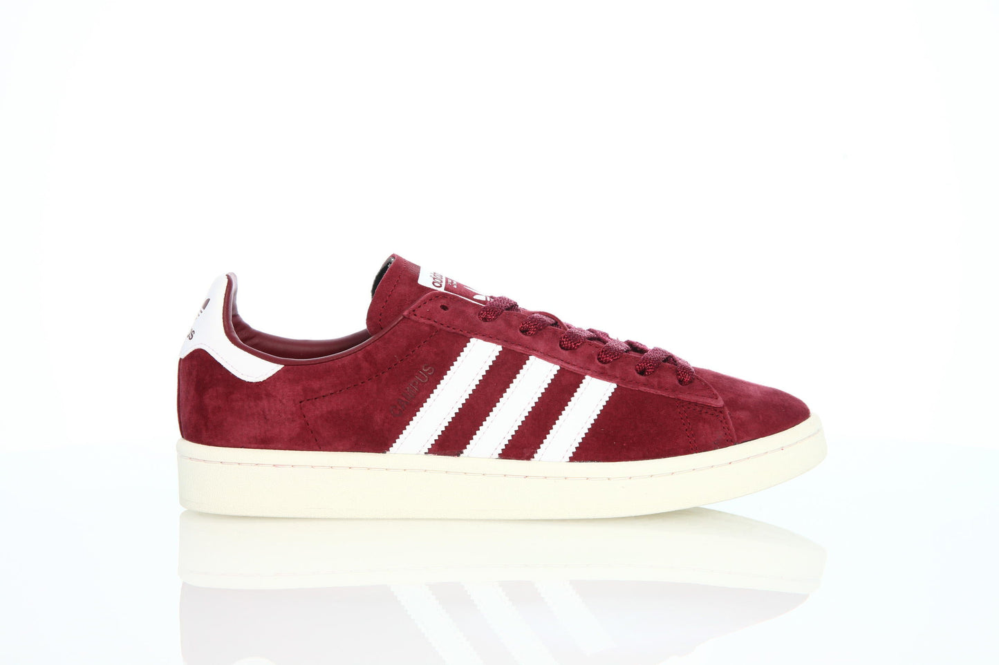 Exclusive adidas Originals Campus "Collegiate Burgundy" — 3.5 — Front View