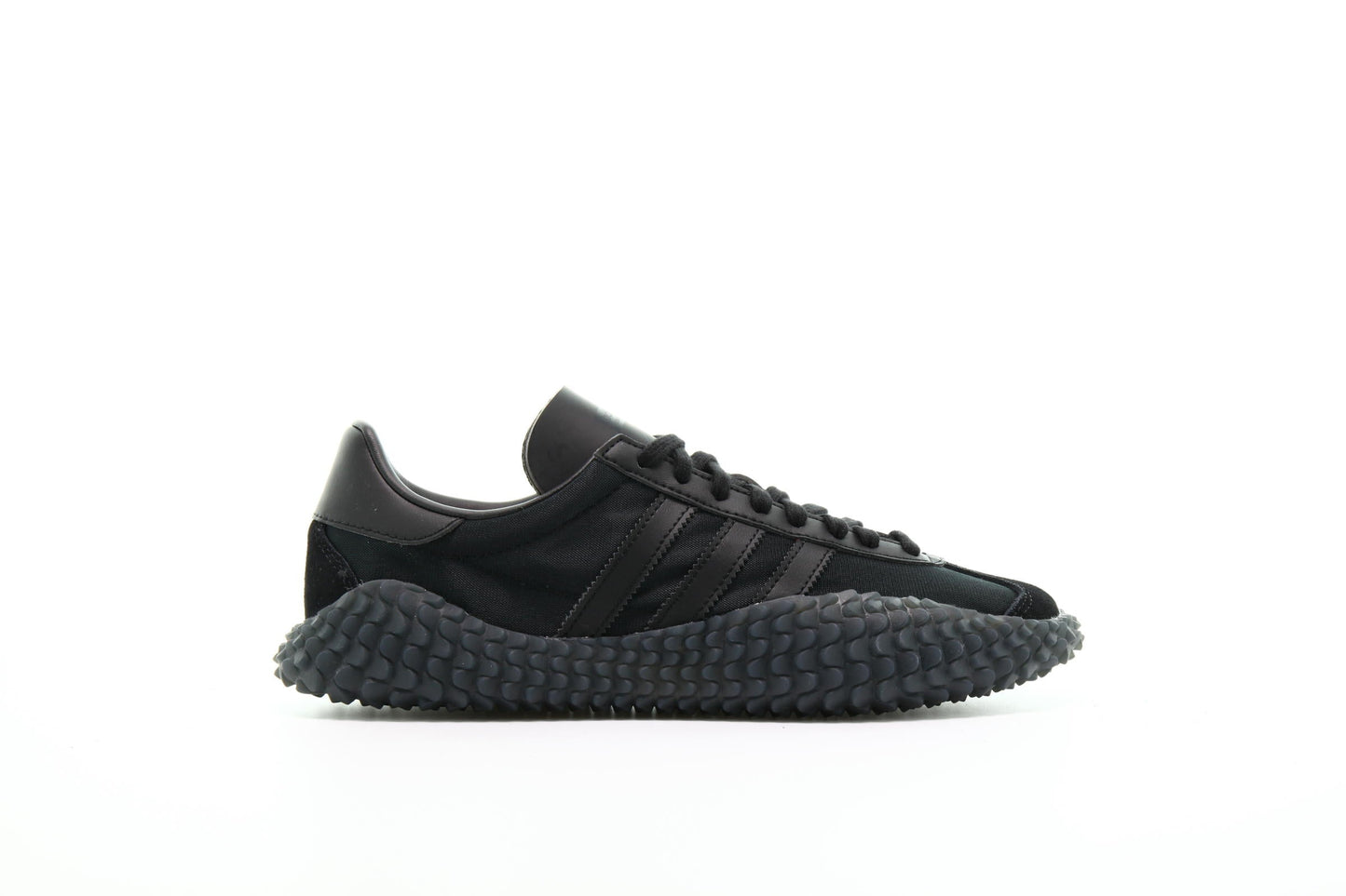 Exclusive adidas Originals COUNTRY x KAMANDA Never Made Pack "Utility Black" — 3.5 — Front View