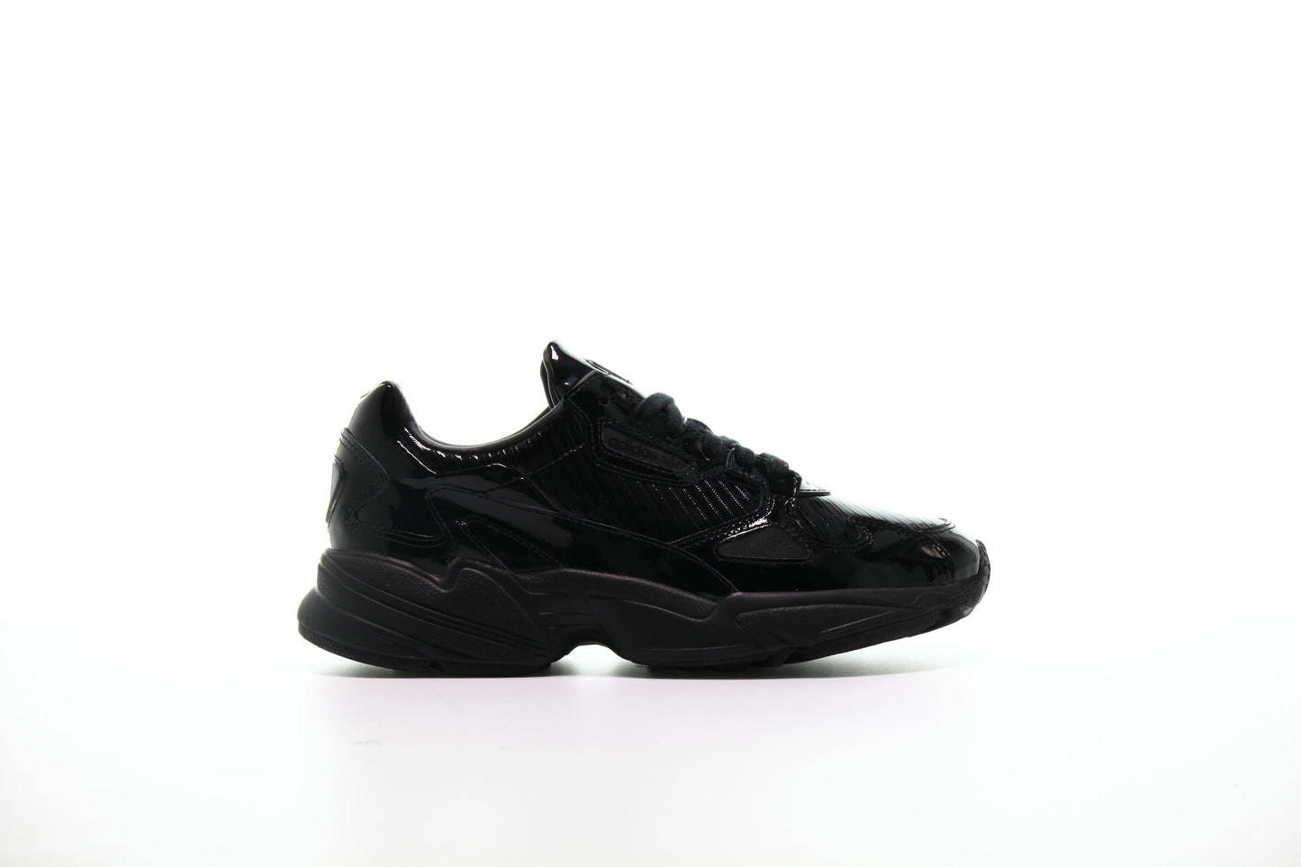 Exclusive adidas Originals Falcon W "Black" — 3 — Front View
