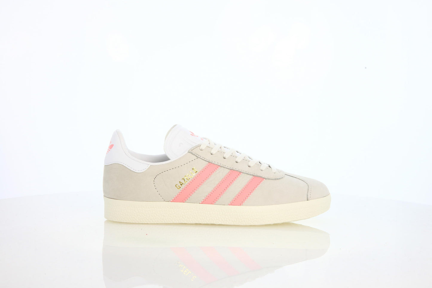 Exclusive adidas Originals Gazelle W "Chalk White" — 3 — Front View