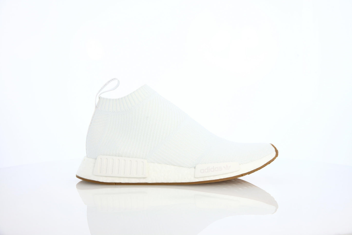 Exclusive adidas Originals Nmd cs1 City Sock Boost Primeknit "White Gum" — 3.5 — Front View
