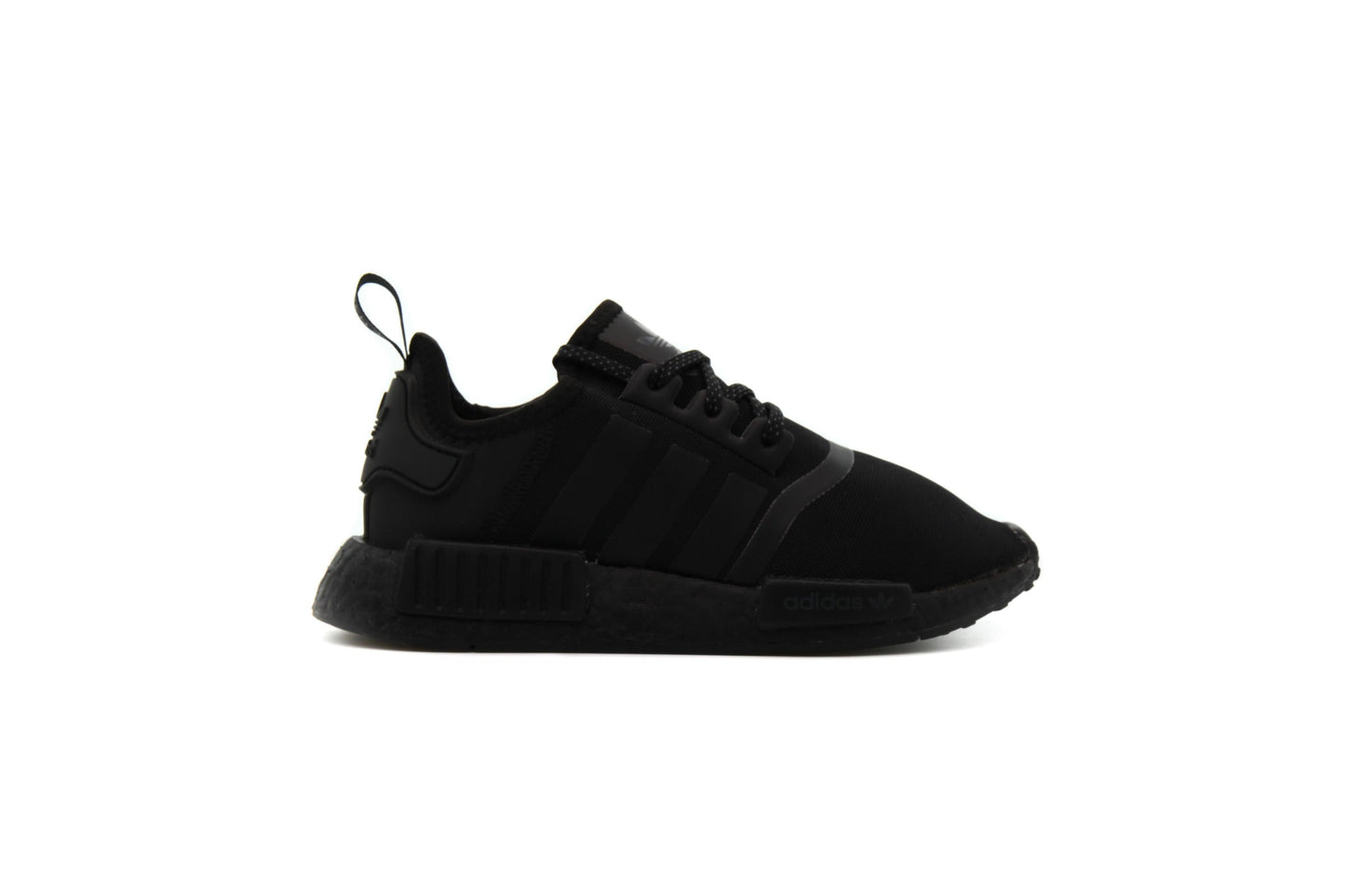 Exclusive adidas Originals NMD R1 J "CORE BLACK" — 1 — Front View