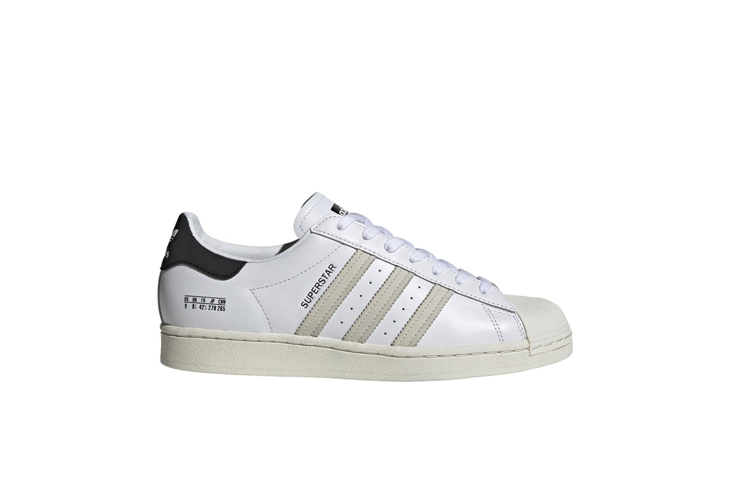 Exclusive adidas Originals SUPERSTAR "WHITE" — 3.5 — Front View