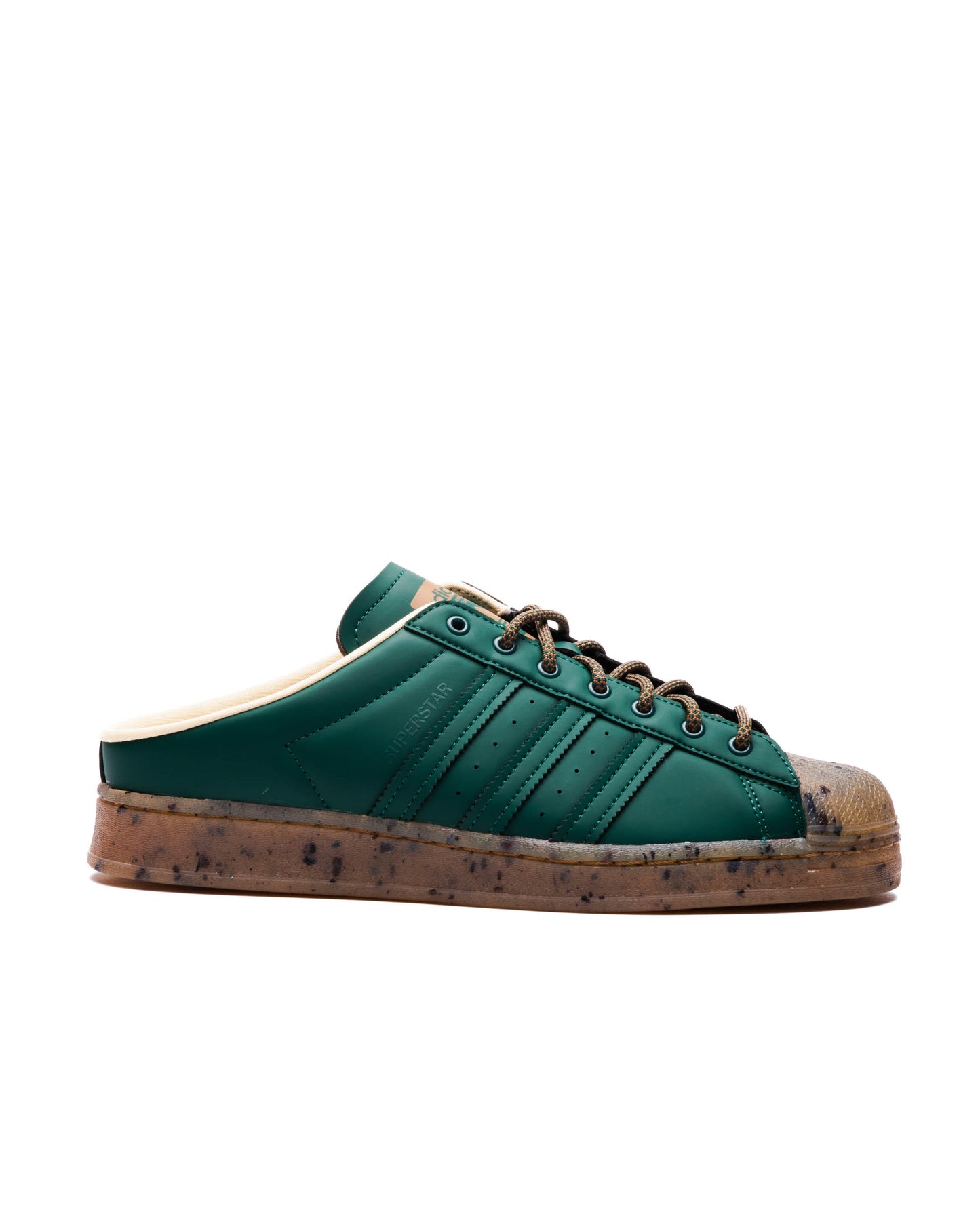 Exclusive adidas Originals SUPERSTAR MULE "Plant and Grow" — 3.5 — Front View