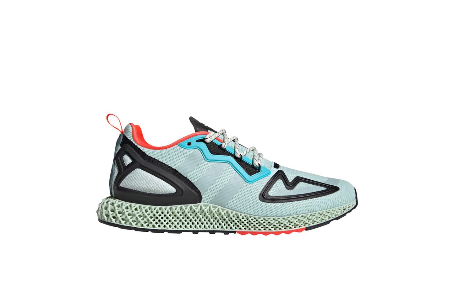 Exclusive adidas Originals ZX 2K 4D "DASH GREEN" — 3.5 — Front View