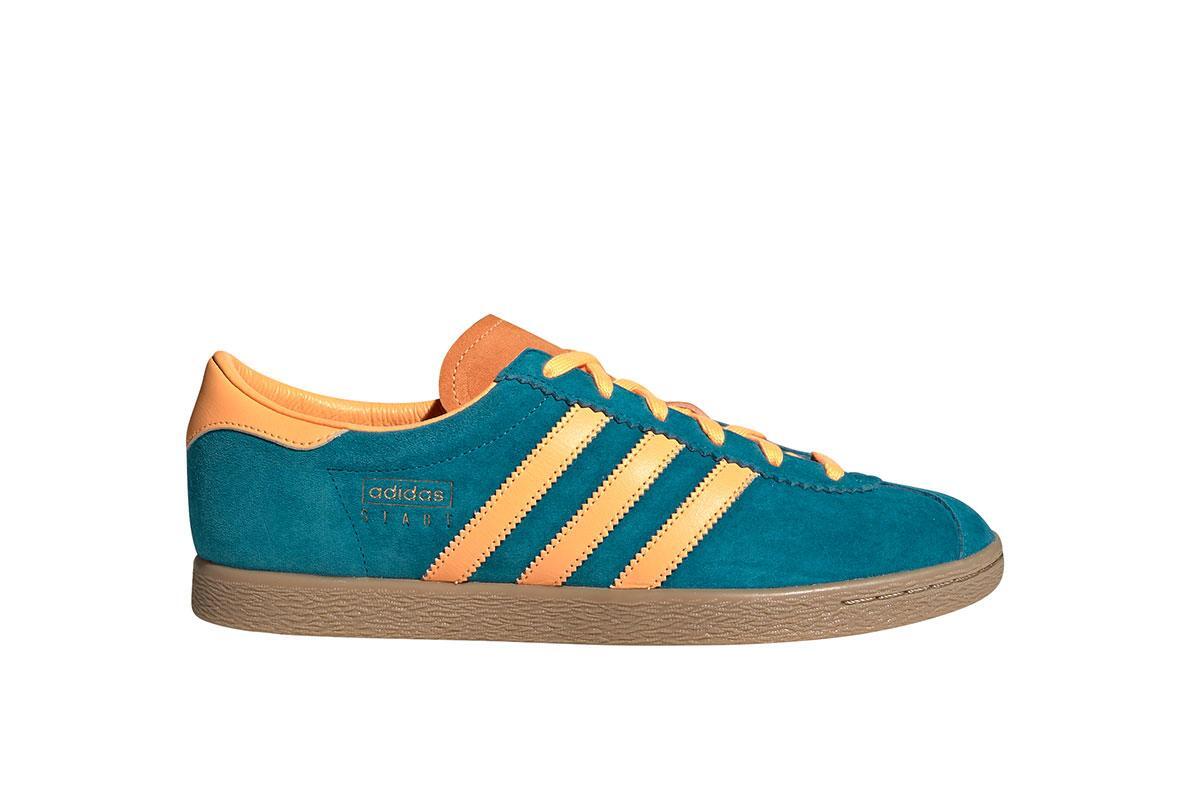 Exclusive adidas Originals Stadt "Active Teal" — 3.5 — Front View