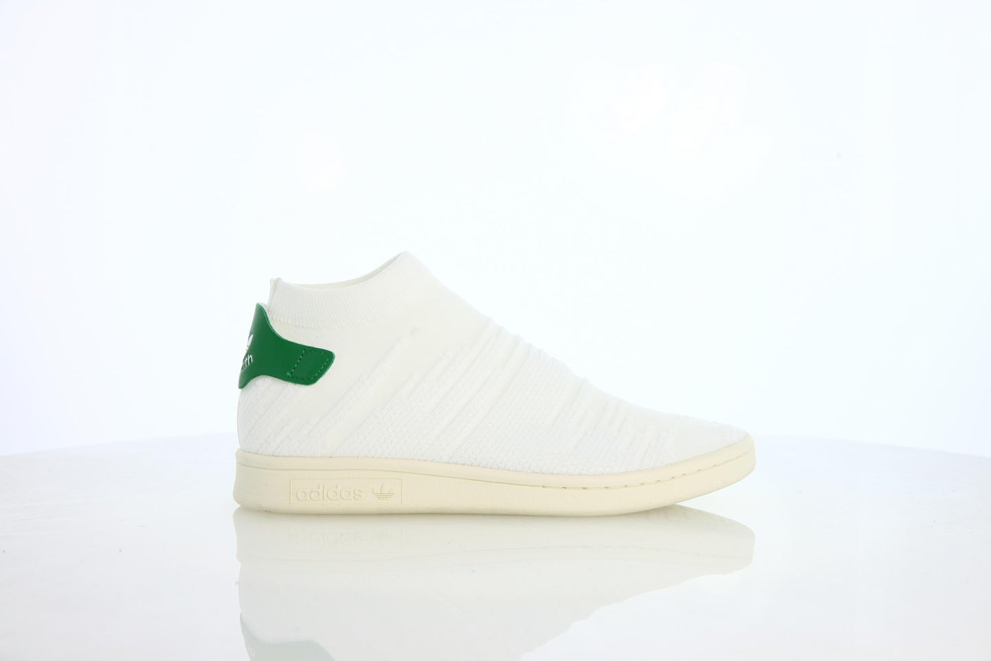 Exclusive adidas Originals Stan Smith Sock Primeknit W "White" — 3 — Front View