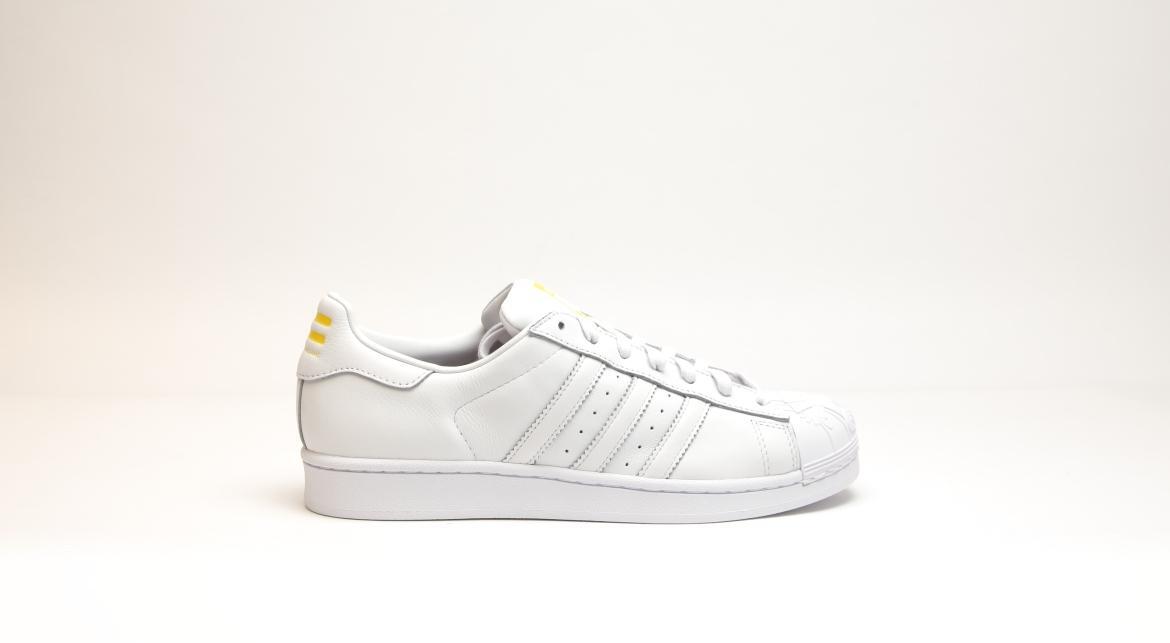 Exclusive adidas Originals Superstar Supershell x Pharrell "Todd James White" — 3.5 — Front View