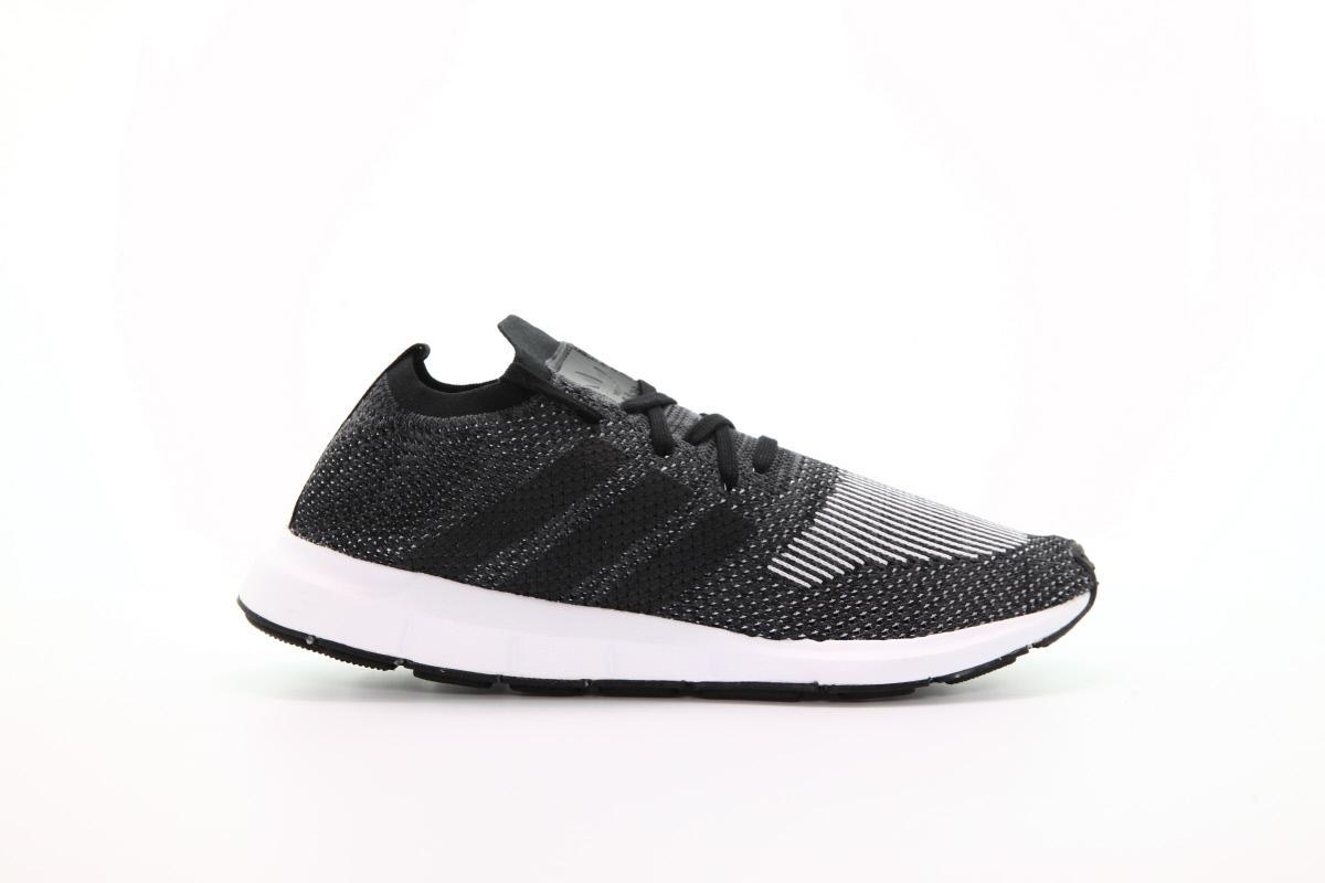 Exclusive adidas Originals Swift Run Primeknit "Black" — 3.5 — Front View