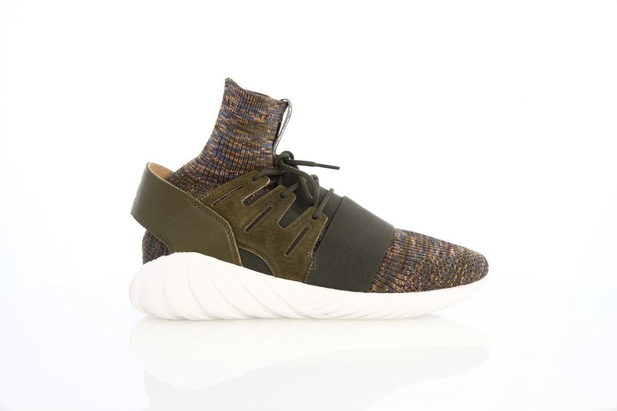 Exclusive adidas Originals Tubular Doom Primeknit "Mytery Brown" — 3.5 — Front View