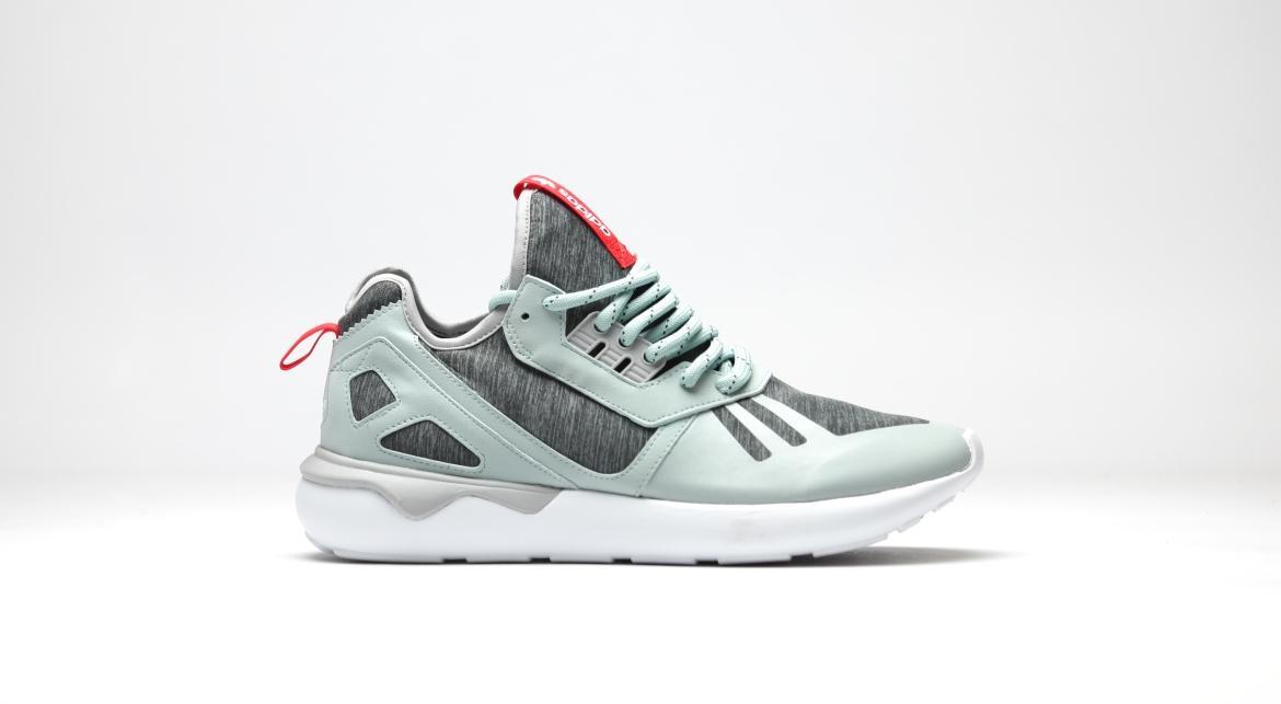 Exclusive adidas Originals Tubular Runner Weave "Mist Slate" — 3.5 — Front View