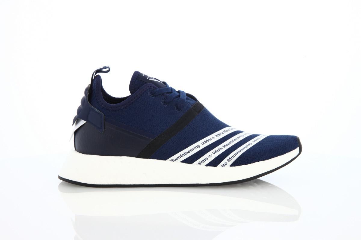 Exclusive adidas Originals Wm Nmd R2 Boost Runner Primeknit "Collegiate Navy" — 3.5 — Front View