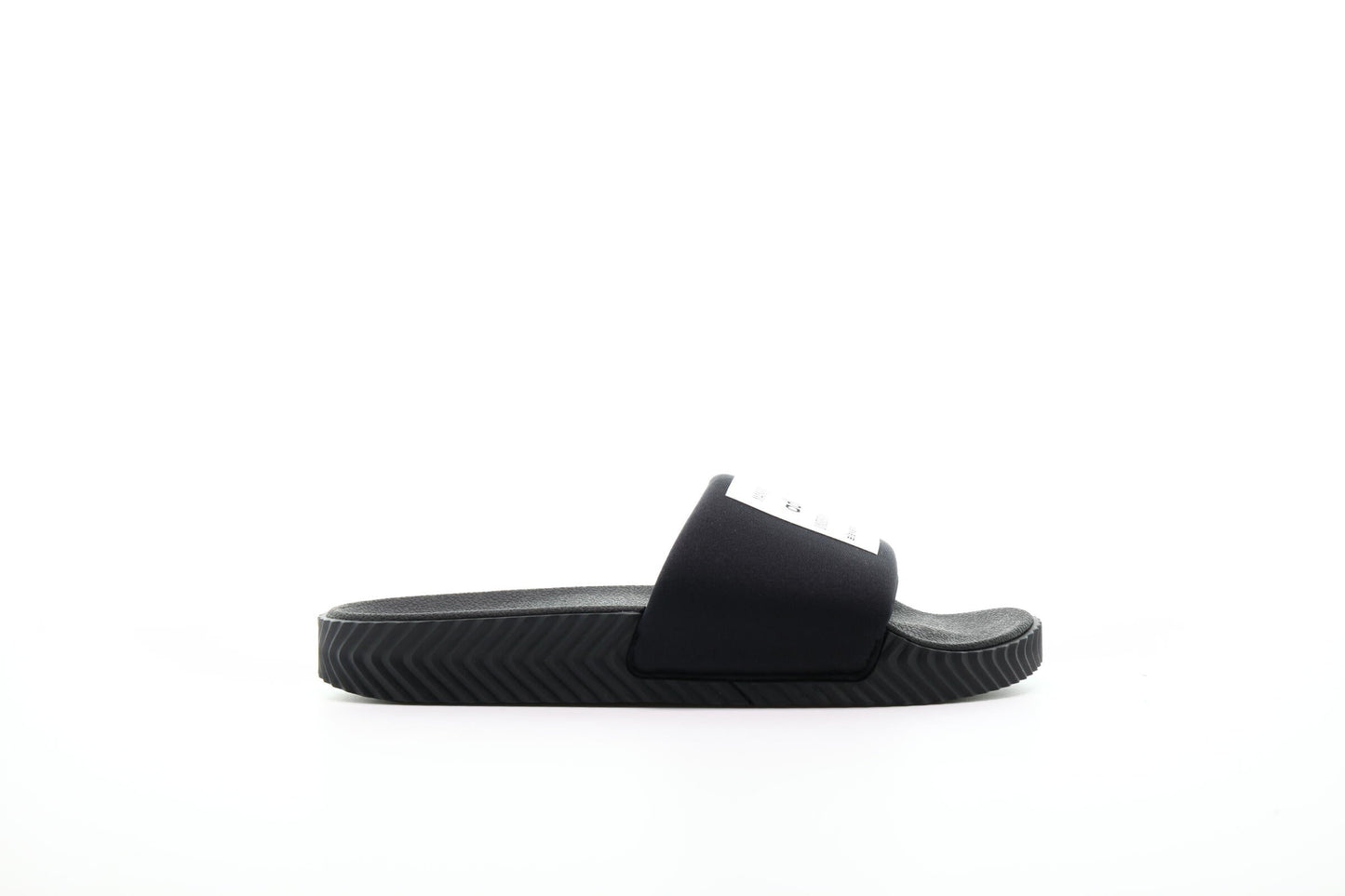 Exclusive adidas Originals x Alexander Wang Adilette Lycra "Core Black" — 3.5 — Front View