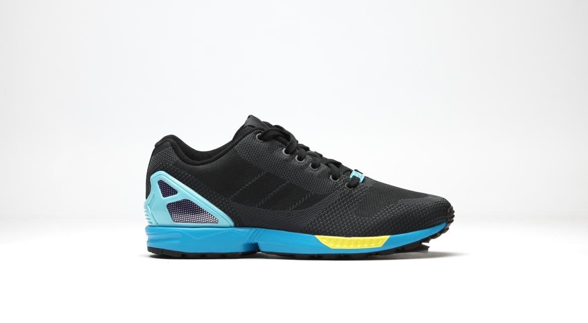 Exclusive adidas Originals ZX Flux Weave "Aqua Sole" — 3.5 — Front View
