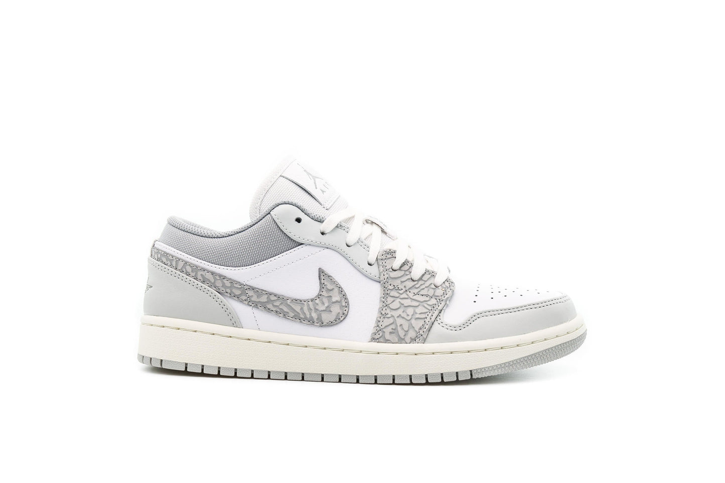 Exclusive Air Jordan 1 LOW PRM "BERLIN GREY" — 3.5 — Front View
