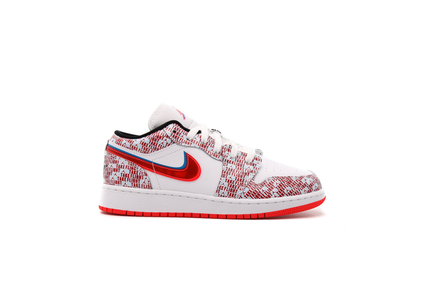 Exclusive Air Jordan 1 LOW SE (GS) "WHITE" — 3.5Y — Front View