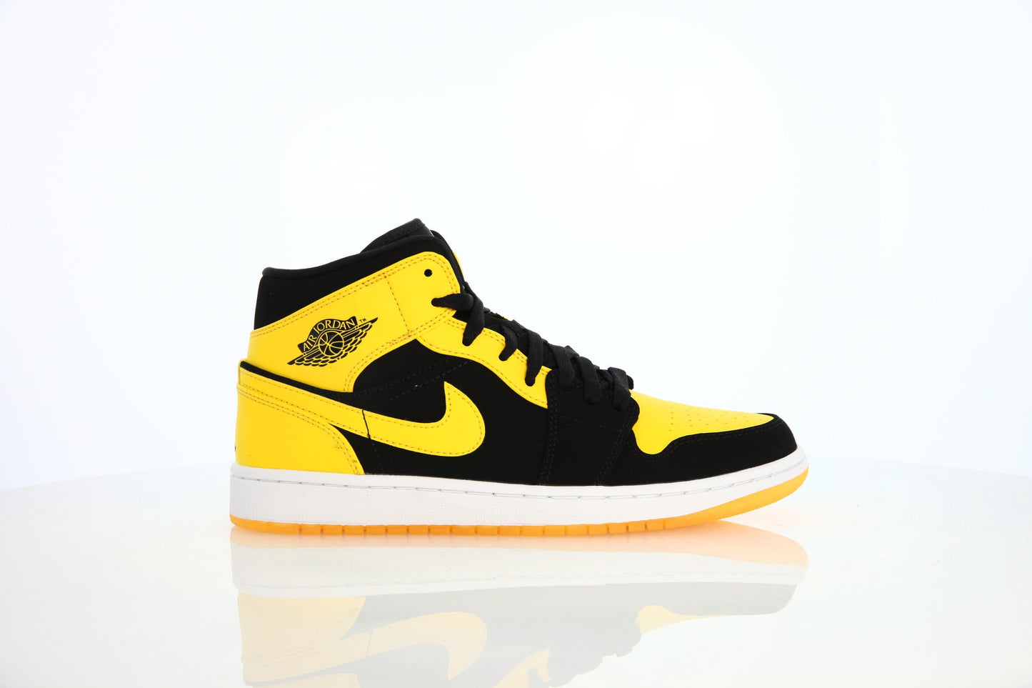 Exclusive Air Jordan 1 Mid "Black" — 3.5 — Front View