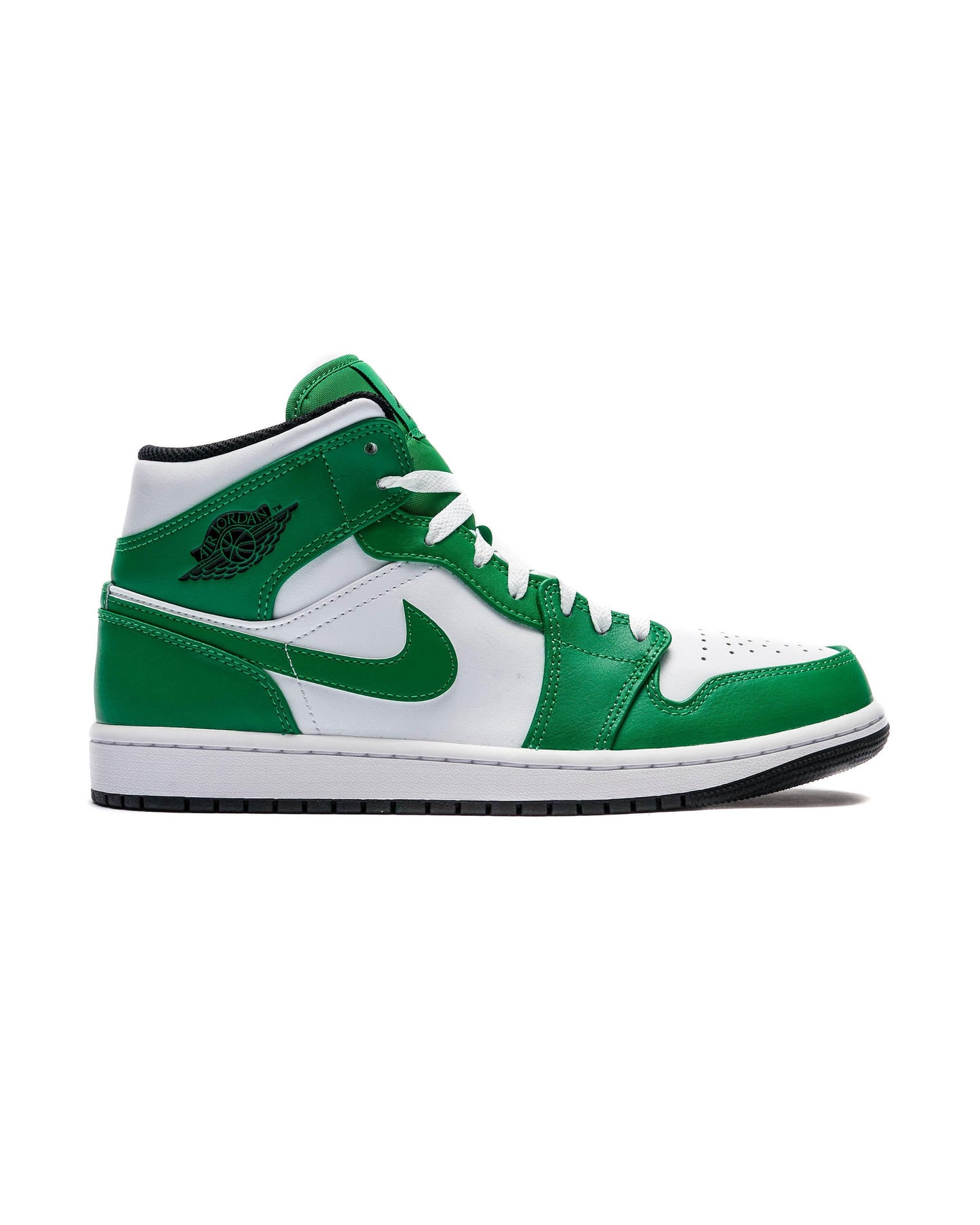 Exclusive Air Jordan 1 Mid 'Lucky Green' — 3.5 — Front View