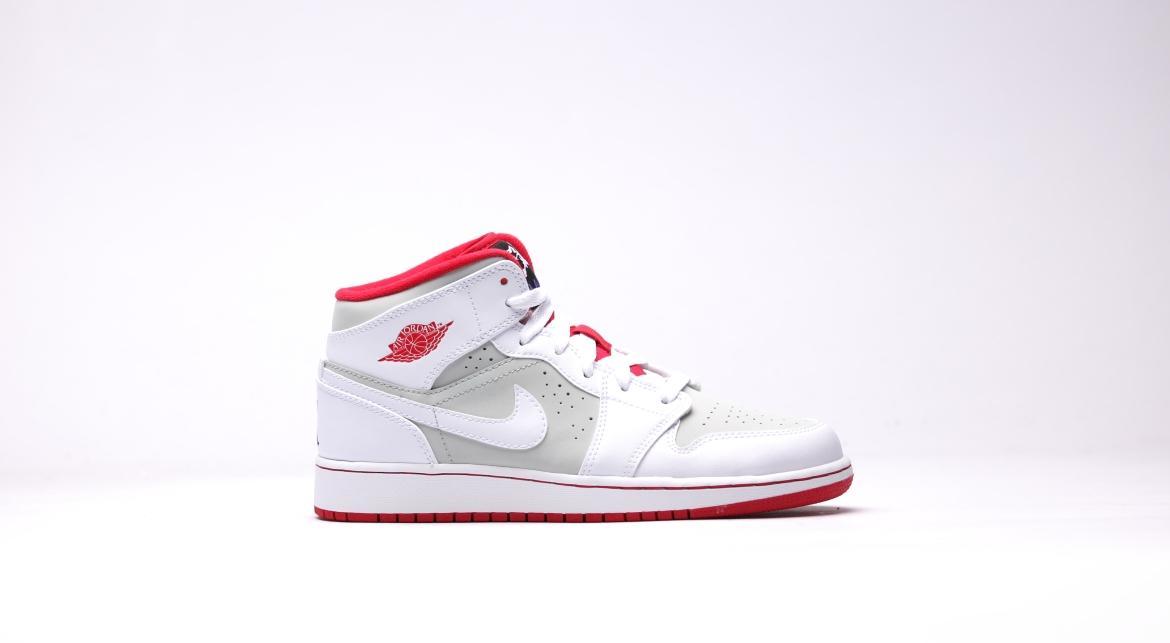 Exclusive Air Jordan 1 Mid Wb BG "hare" — 3.5Y — Front View