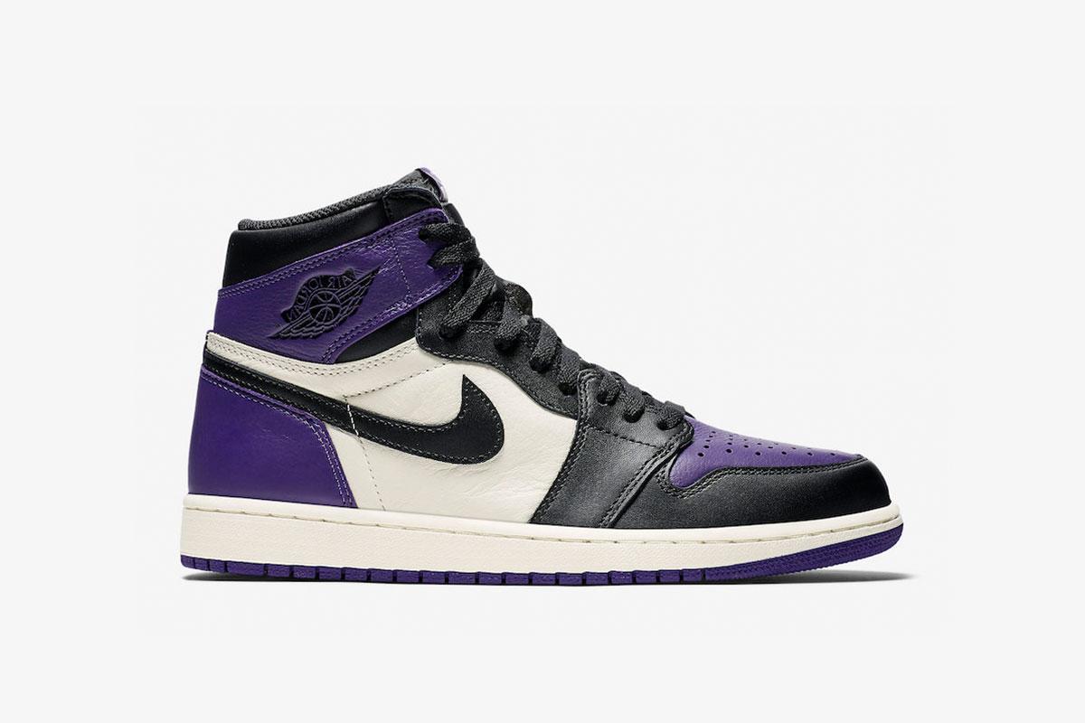 Exclusive Air Jordan 1 Retro High OG "Court Purple" — 3.5 — Front View