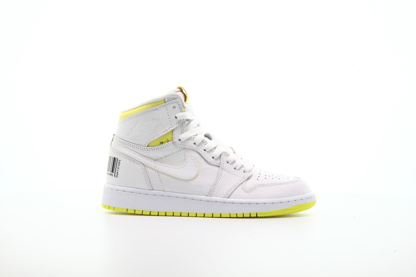Exclusive Air Jordan 1 Retro High OG GS "White" — 3.5Y — Front View