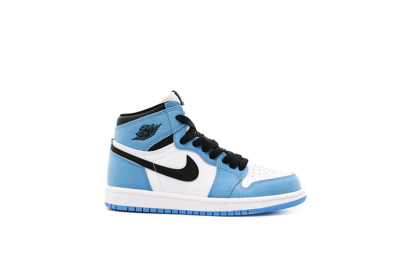Exclusive Air Jordan 1 RETRO HIGH OG (PS) "UNIVERSITY BLUE" — 1.5Y — Front View