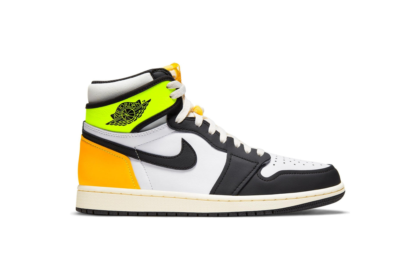 Exclusive Air Jordan 1 RETRO HIGH OG "VOLT GOLD" — 3.5 — Front View