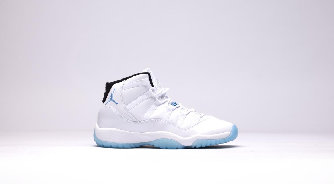 Exclusive Air Jordan 11 Retro Bg "Columbia" — 3.5Y — Front View