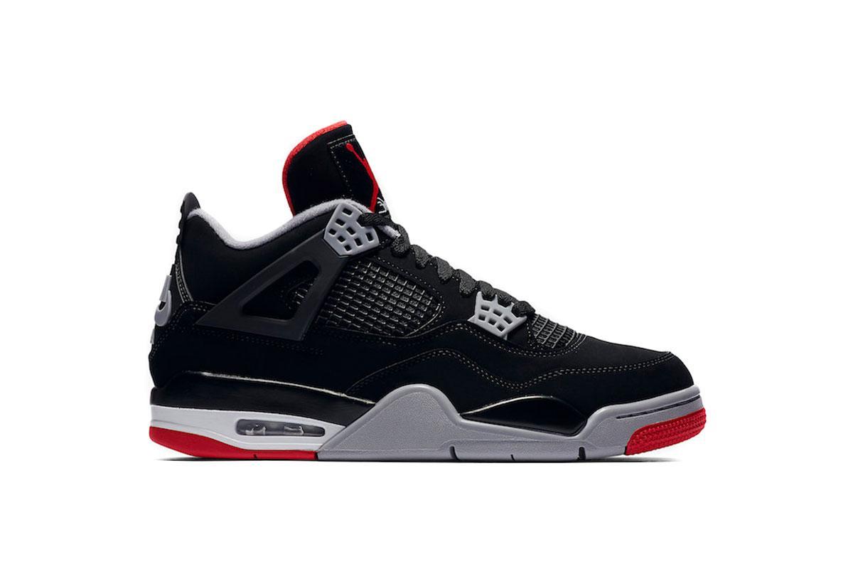 Exclusive Air Jordan 4 Retro "Bred" — 3.5 — Front View