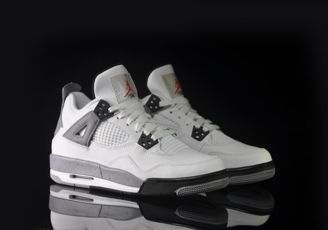 Exclusive Air Jordan 4 Retro (GS) — 3.5 — Front View