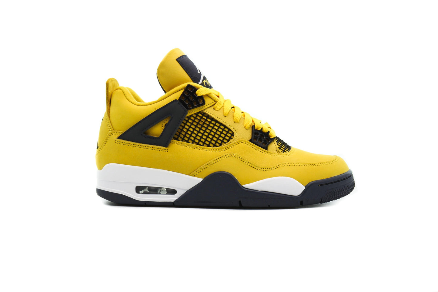 Exclusive Air Jordan 4 RETRO "Tour Yellow" — 3.5 — Front View