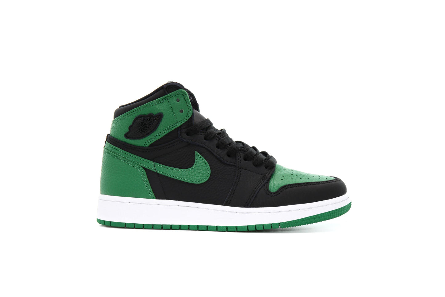 Exclusive Air Jordan 1 RETRO HIGH OG (GS) "PINE GREEN" — 3.5Y — Front View