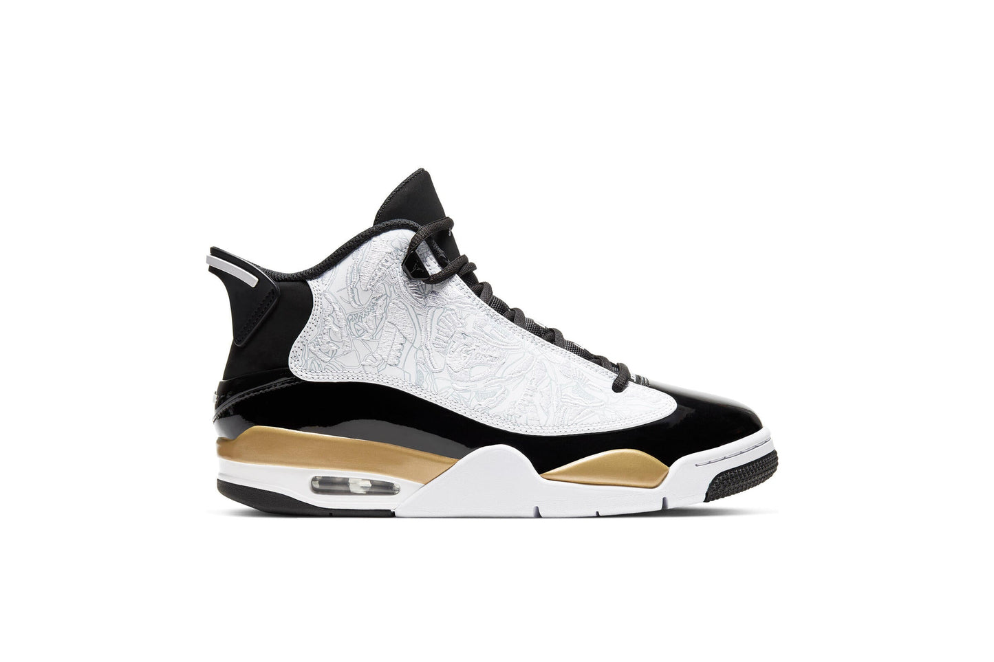 Exclusive Air Jordan DUB ZERO "BLACK" — 3.5 — Front View