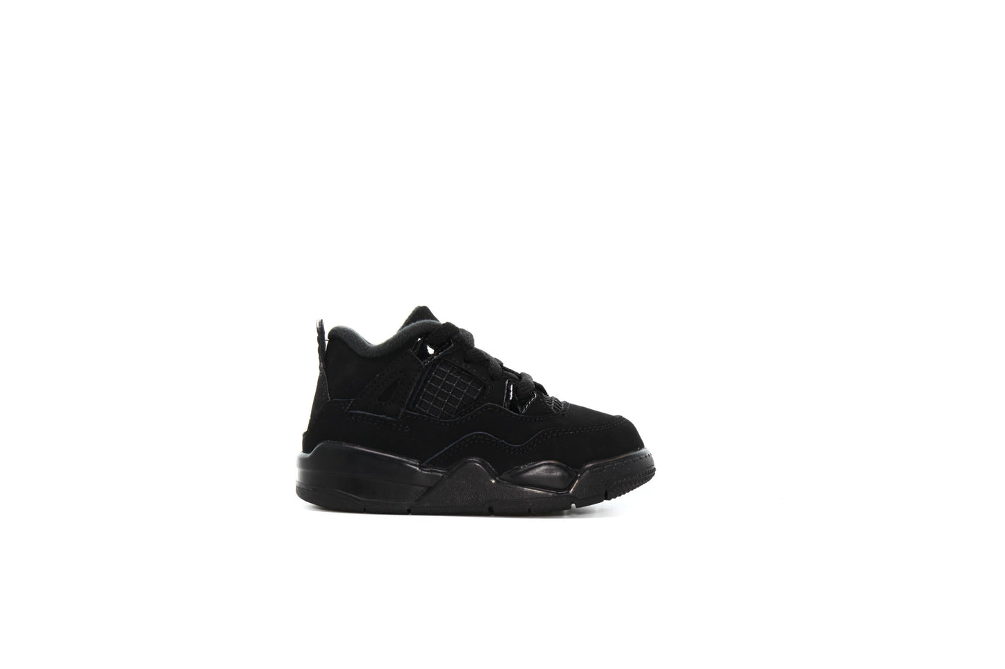 Exclusive Air Jordan 4 RETRO (TD) "BLACK CAT" — 0C — Front View