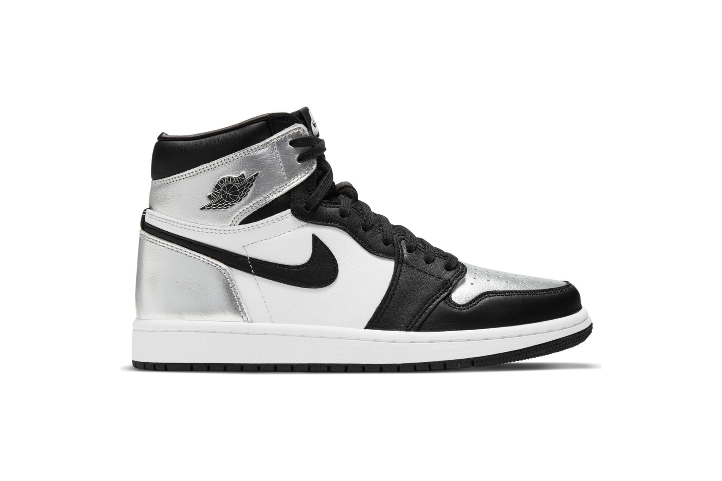 Exclusive Air Jordan WMNS 1 HIGH OG "SILVER TOE" — 5 — Front View