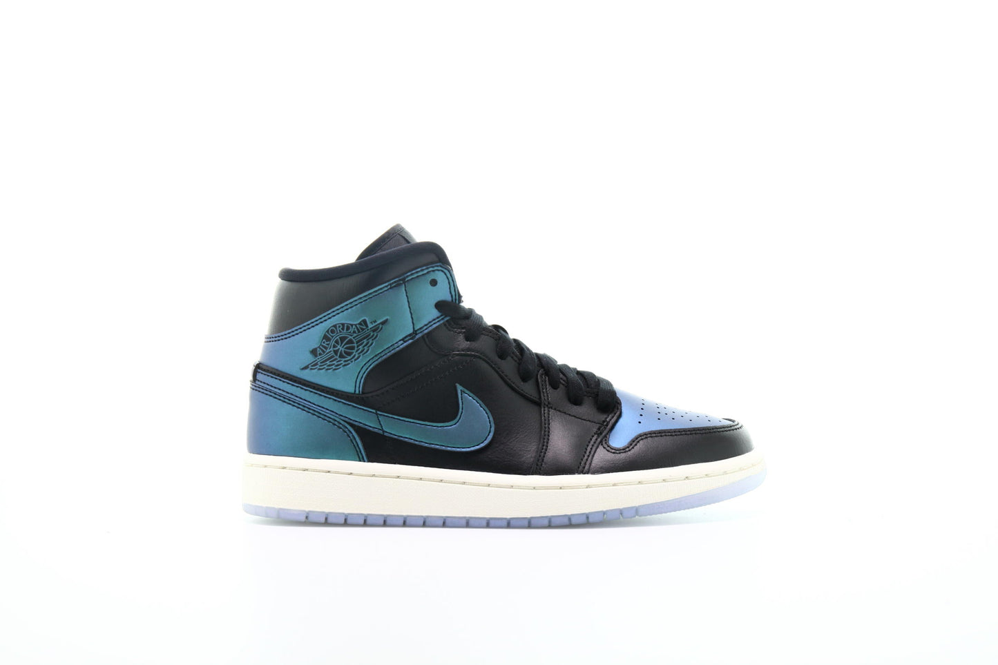 Exclusive Air Jordan Wmns 1 Mid "Black" — 5 — Front View
