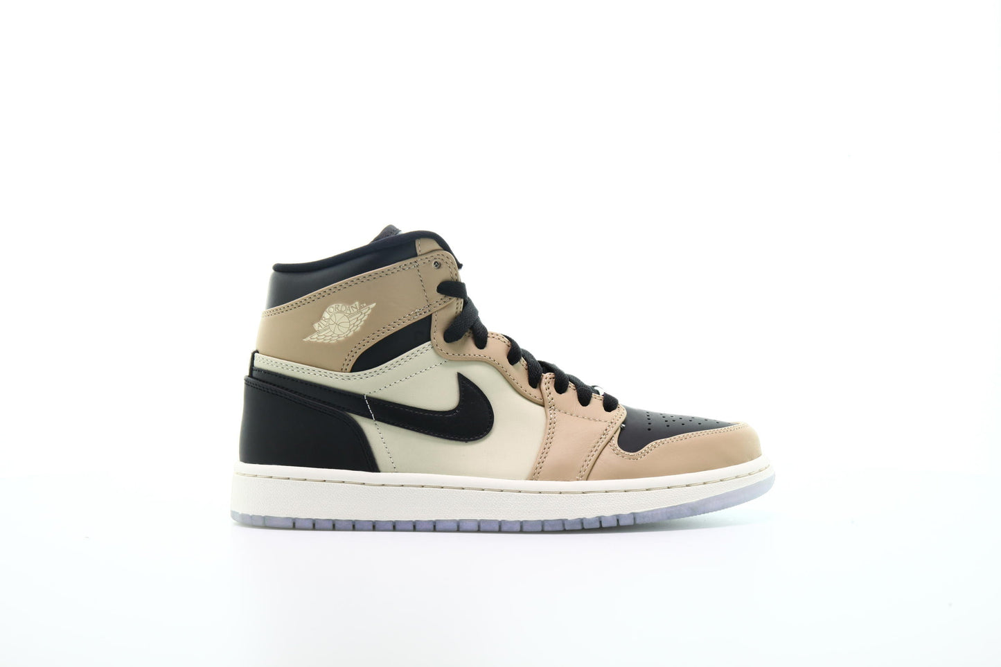 Exclusive Air Jordan Wmns 1 Retro Hi Prem "Black Fossil" — 5 — Front View