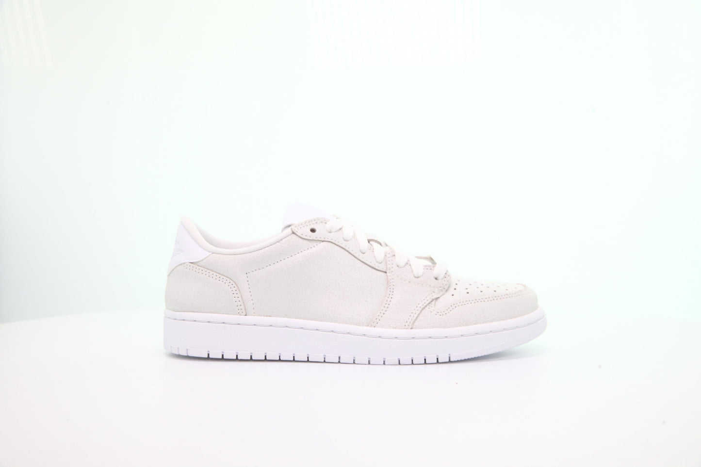 Exclusive Air Jordan WOMENS 1 Retro Low "No Swoosh" — 5 — Front View