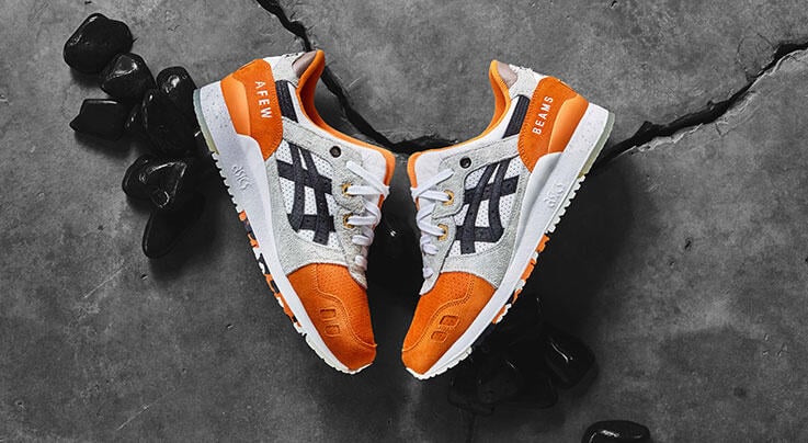 Exclusive Asics x Afew x Beams GEL-LYTE III "Orange Koi" — 4 — Front View