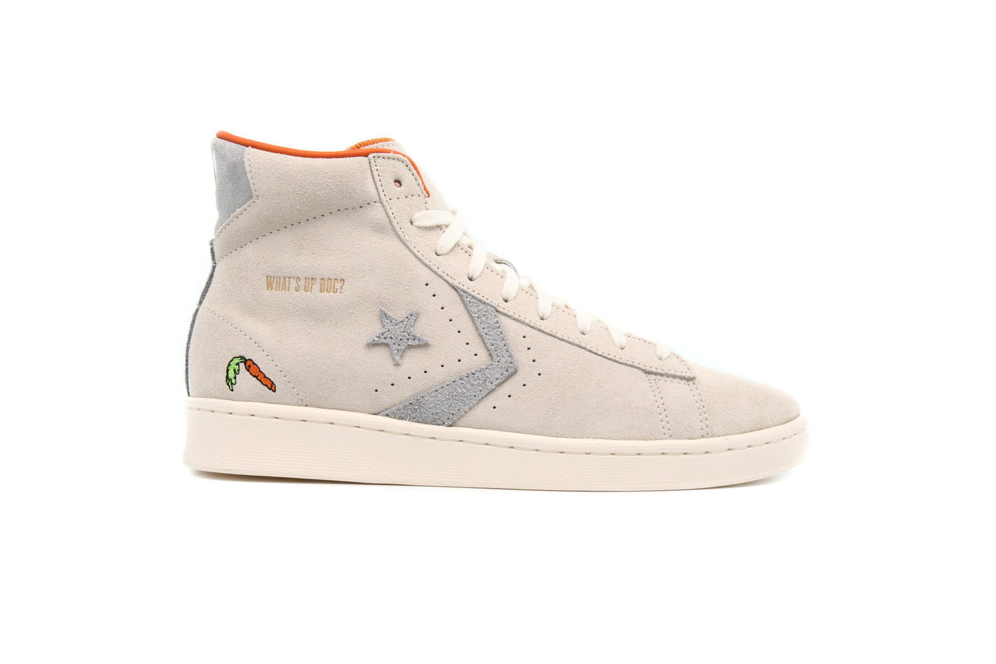 Exclusive Converse x BUGS BUNNY 80TH PRO LEATHER HI "NATURAL" — 3 — Front View