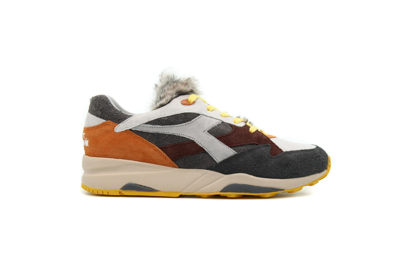 Exclusive Diadora ECLIPSE LUPO "GRAY PLUM" — 1.5 — Front View
