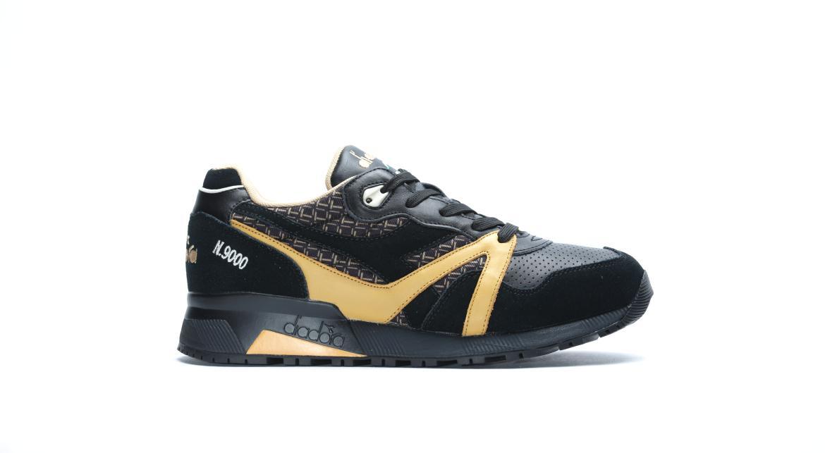 Exclusive Diadora N9000 LITTLE ITALY "BLACK" — 1.5 — Front View