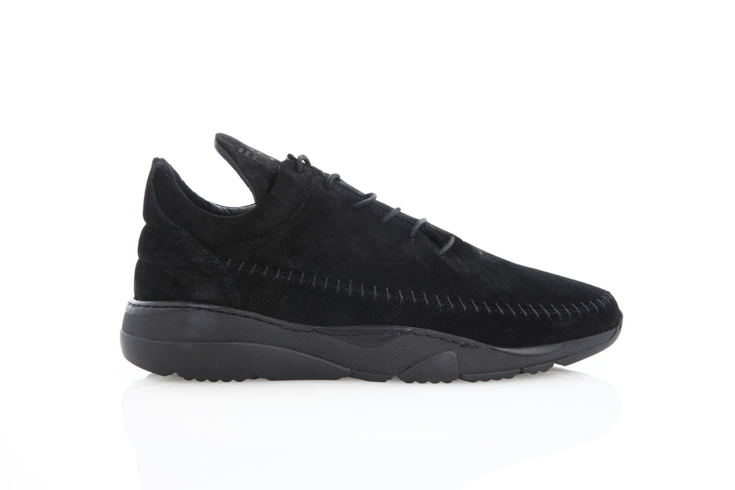 Exclusive Filling Pieces Apache Runner Low "All Black" — 6.5 — Front View