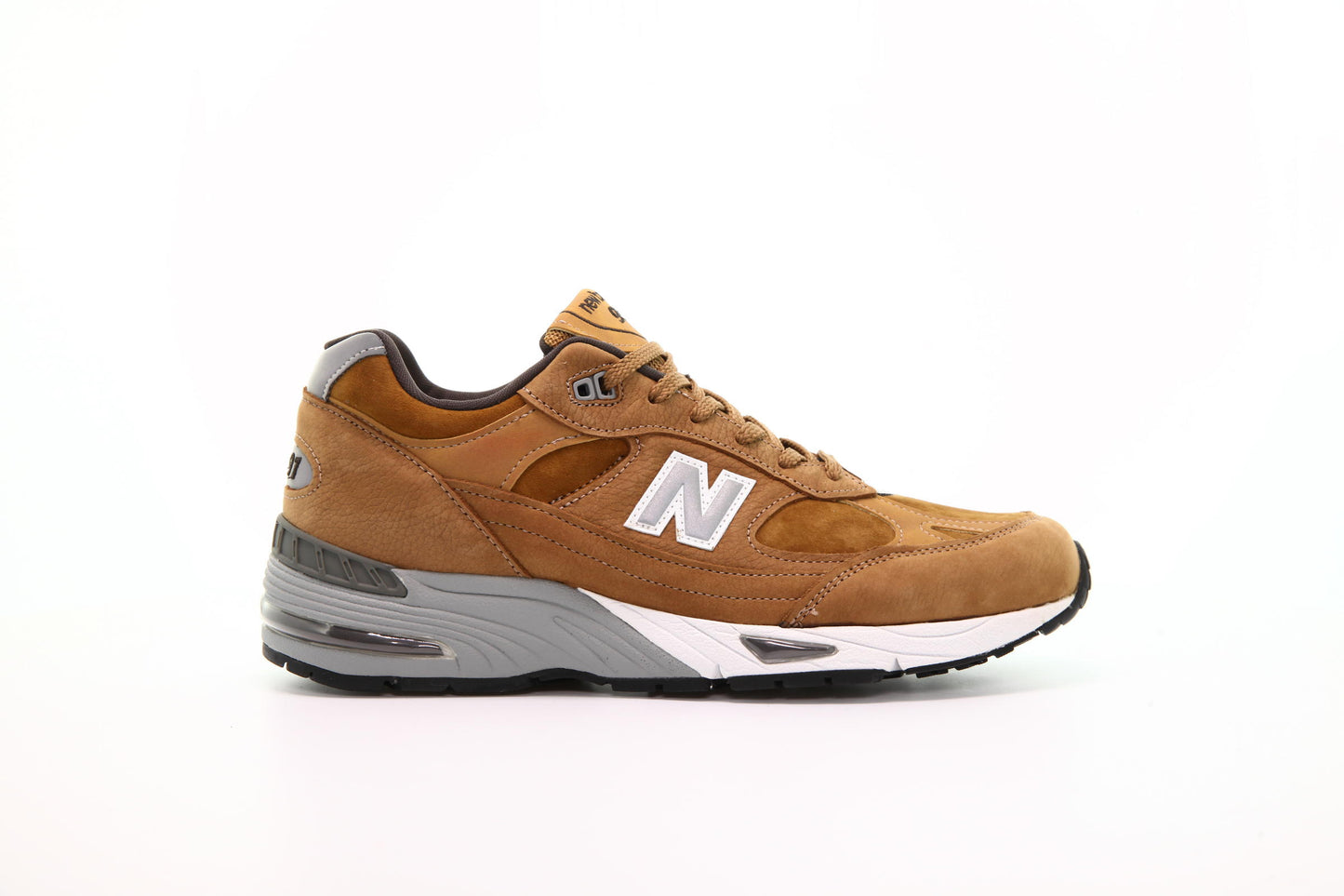 Exclusive New Balance M 991 PNT "Tan" — 4 — Front View