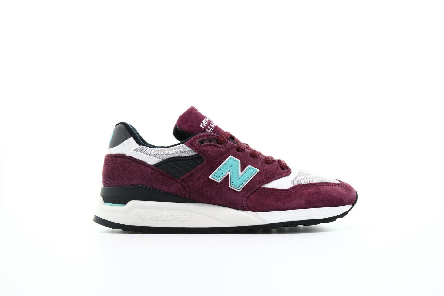 Exclusive New Balance M 998 D AWC "Burgundy" — 4 — Front View