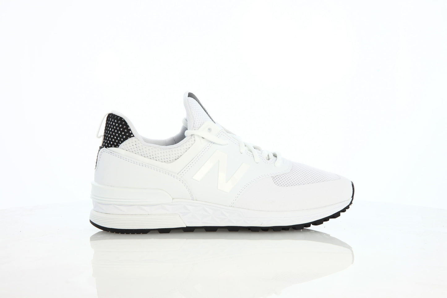 Exclusive New Balance WS 574 WHT "White" — 3 — Front View