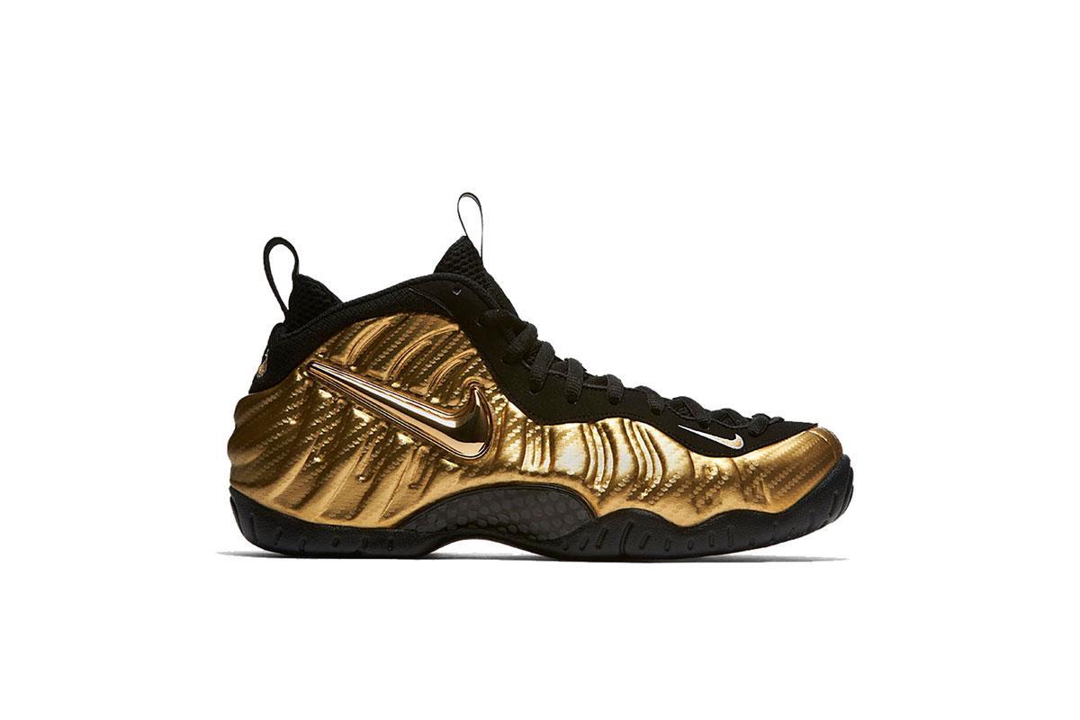 Exclusive Nike Air Foamposite Pro "Metallic Gold" — 3.5 — Front View