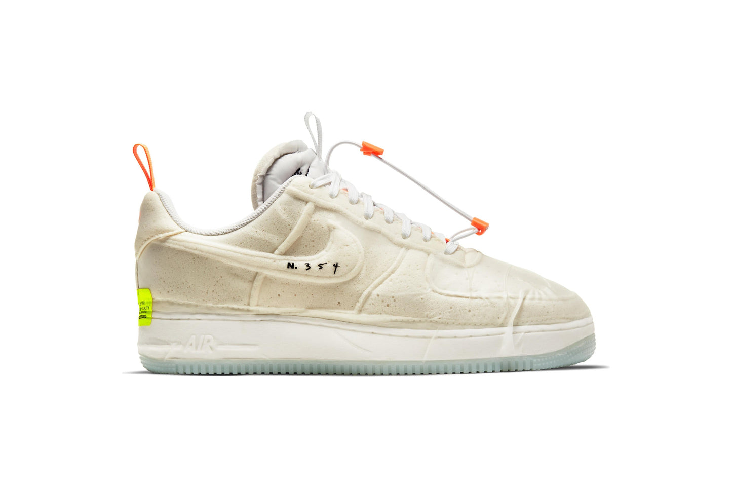 Exclusive Nike AIR FORCE 1 EXPERIMENTAL "WHITE" — 3.5 — Front View