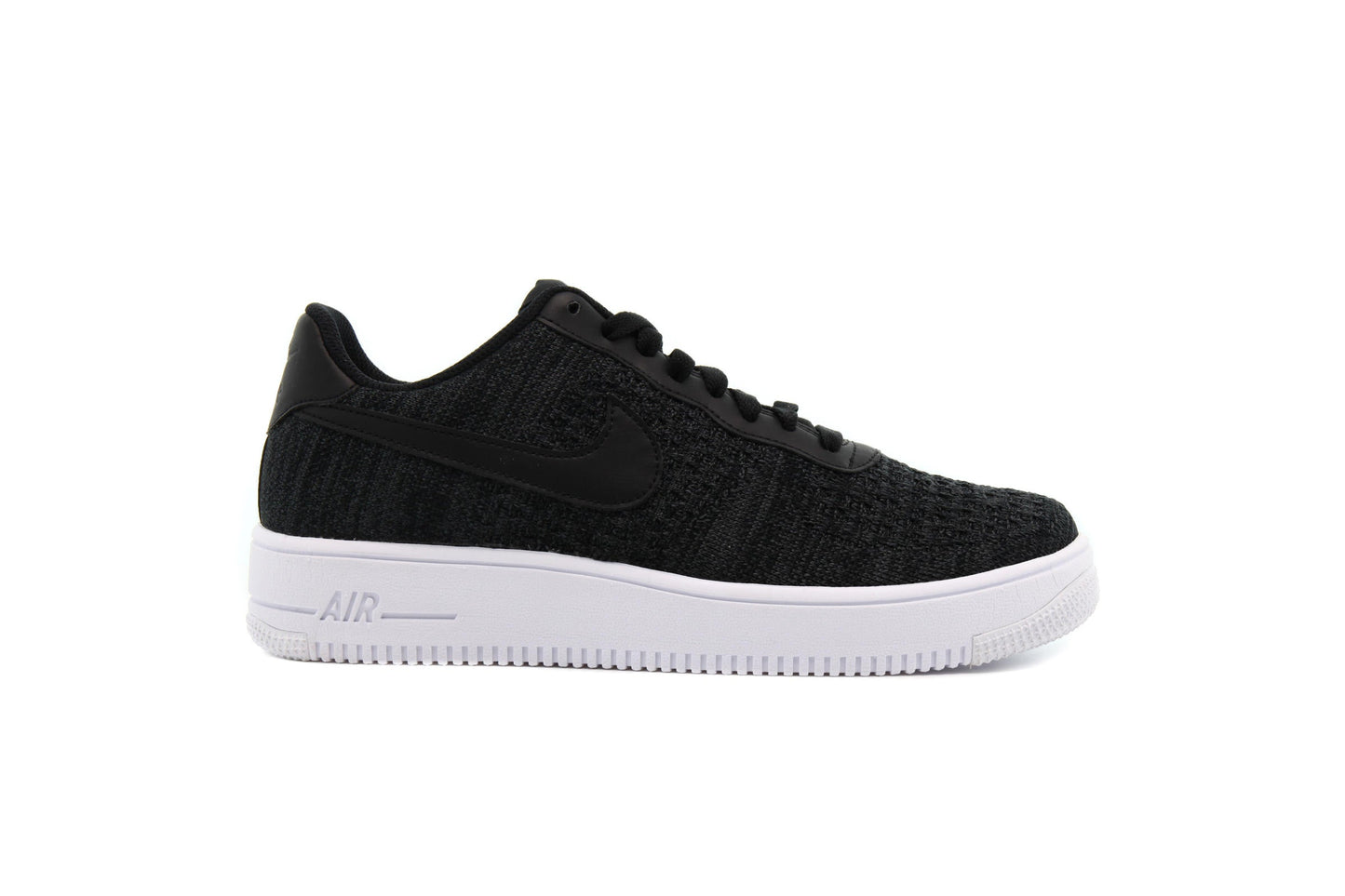 Exclusive Nike AIR FORCE 1 FLYKNIT 2.0 "BLACK" — 3.5 — Front View