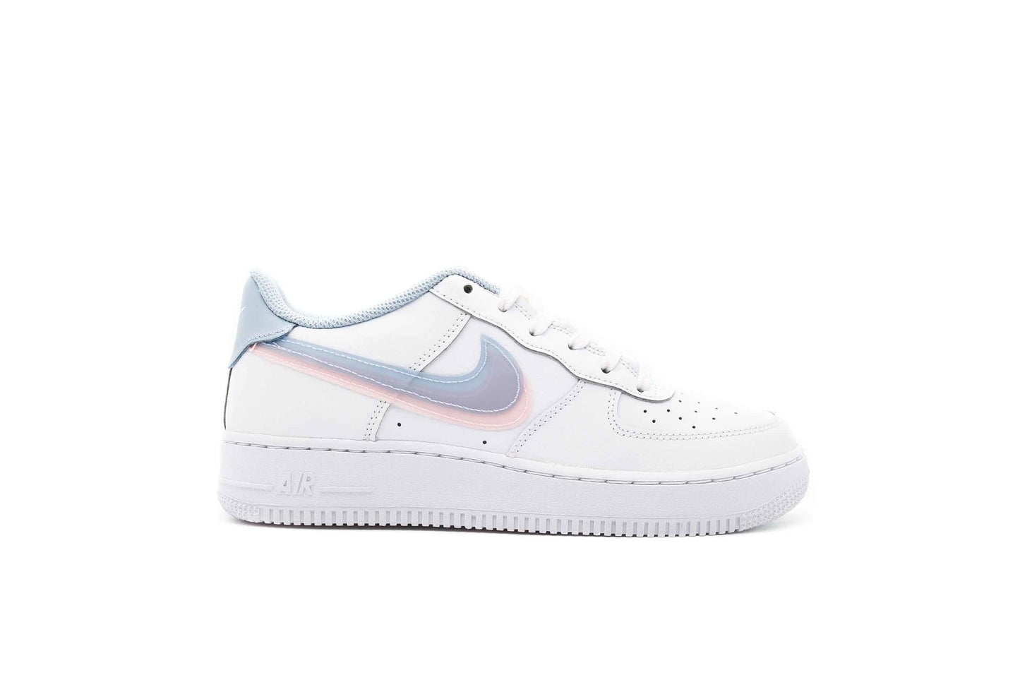 Exclusive Nike AIR FORCE 1 LV8 (GS) "WHITE" — 3.5Y — Front View